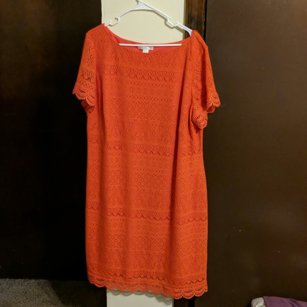 London Times Orange Dress